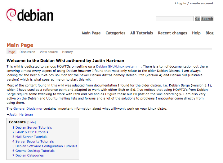 The Original Debian Wiki